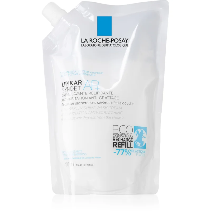 La Roche-Posay Lipikar Syndet AP+ čisticí krémový gel náhradní náplň 400 ml - parfo.cz
