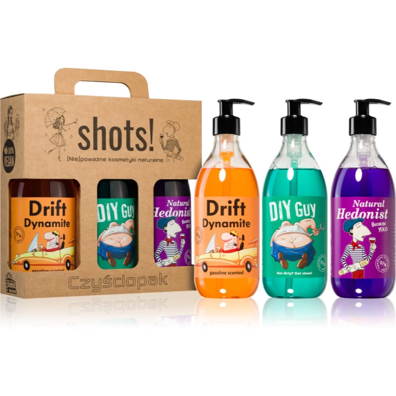 LaQ Shots! Drift Dynamite & DIY Guy & Natural Hedonist vánoční dárková sada - parfo.cz