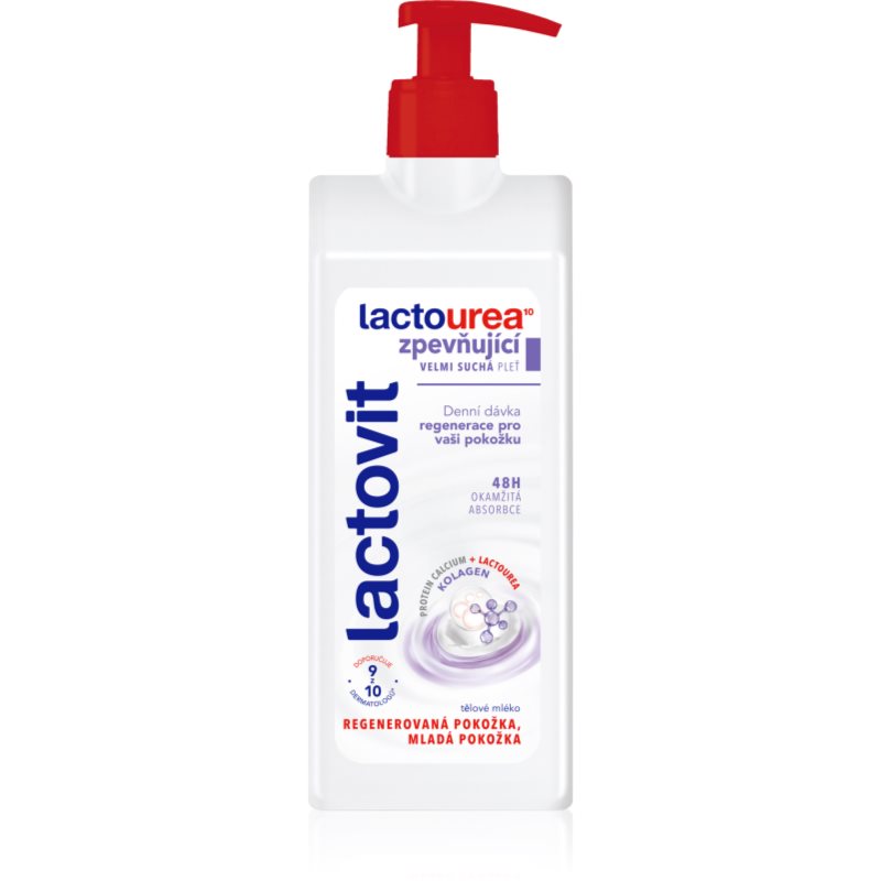 Lactovit LactoUrea Firming zpevňující tělové mléko pro suchou pokožku 400 ml - parfo.cz