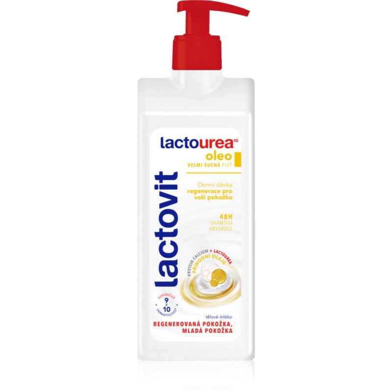 Lactovit LactoUrea Oleo regenerační tělové mléko pro velmi suchou pokožku 400 ml - parfo.cz