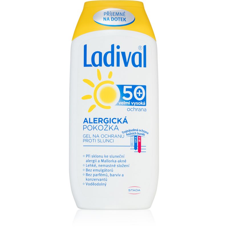 Ladival Alergická pokožka ochranný krémový gel na opalování proti sluneční alergii SPF 50+ 200 ml - parfo.cz