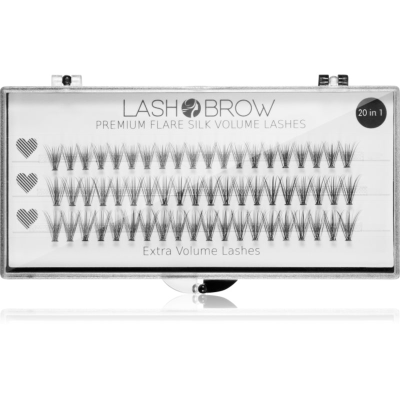 Lash Brow Premium Flare Silk Lashes umělé řasy Extra Volume 1 ks - parfo.cz