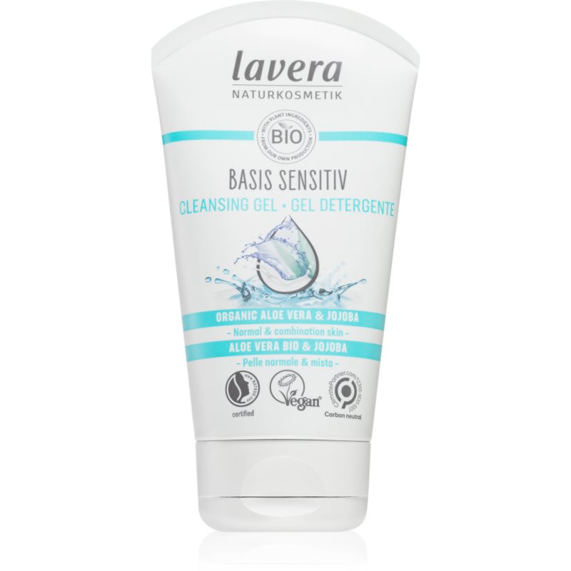 Lavera Basis Sensitiv jemný čisticí gel pro normální až smíšenou pleť 125 ml - parfo.cz