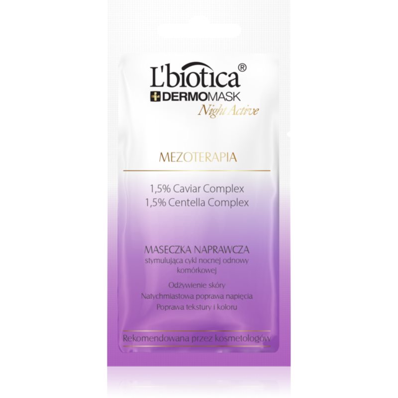 L’biotica DermoMask Night Active maska s účinkem mezoterapie 12 ml - parfo.cz