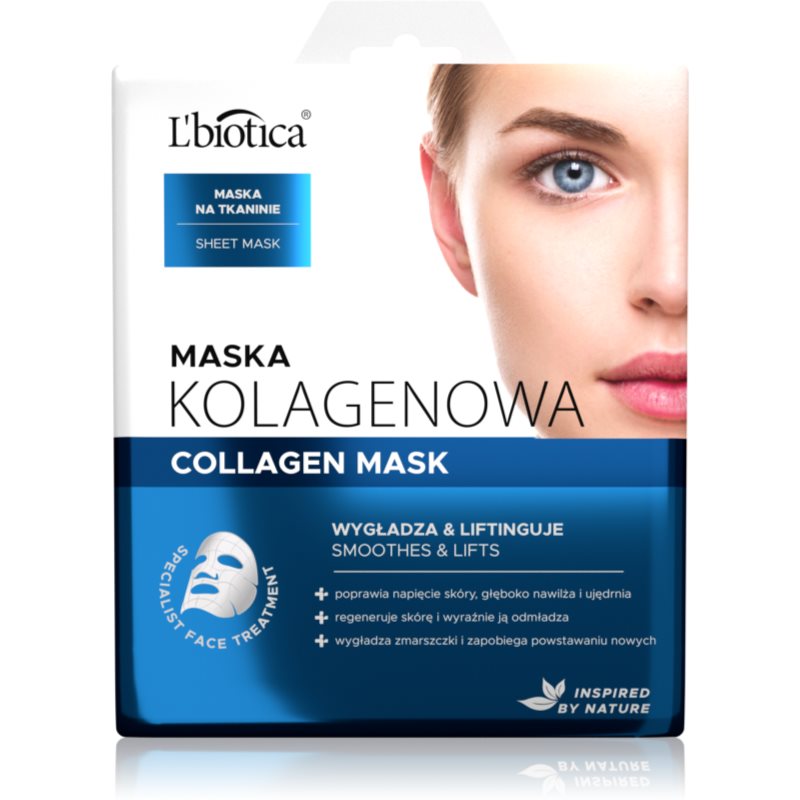 L’biotica Masks Collagen Platinium plátýnková maska s kolagenem 23 ml - parfo.cz