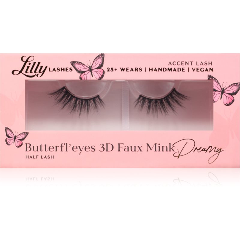 Lilly Lashes 3D Faux Mink Butterfl'eyes umělé řasy typ Dreamy 1 pár - parfo.cz