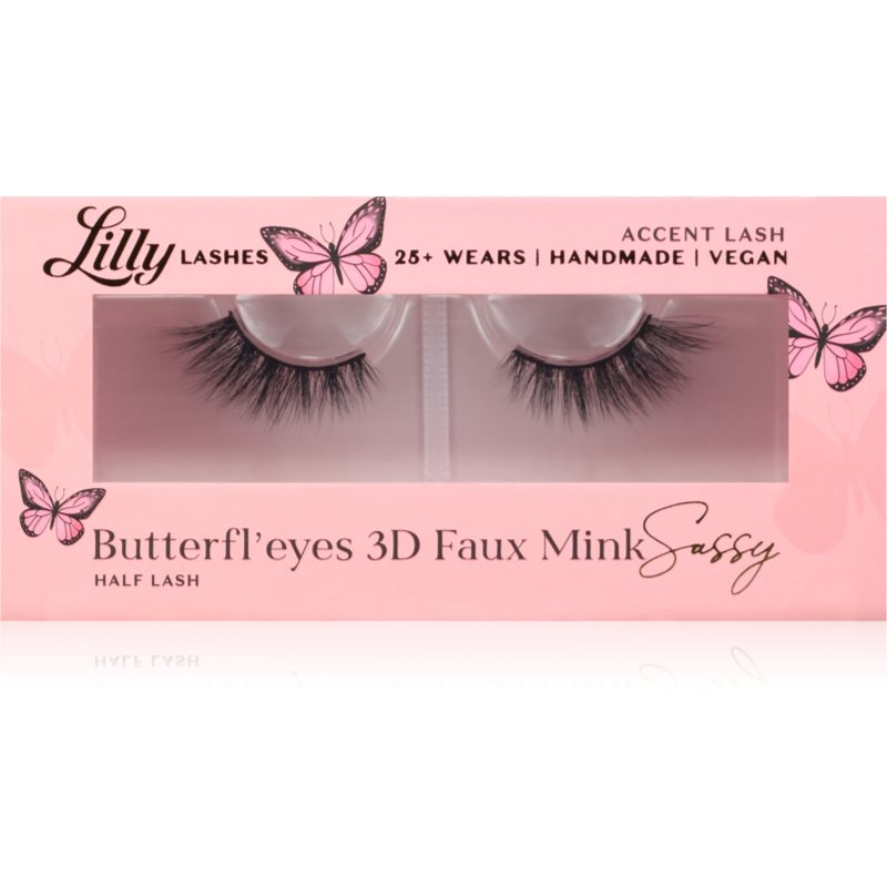 Lilly Lashes 3D Faux Mink Butterfl'eyes umělé řasy typ Sassy 1 pár - parfo.cz