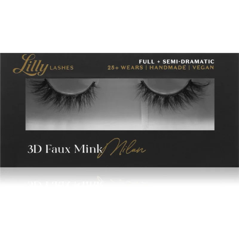 Lilly Lashes 3D Faux Mink umělé řasy typ Milan 1 pár - parfo.cz