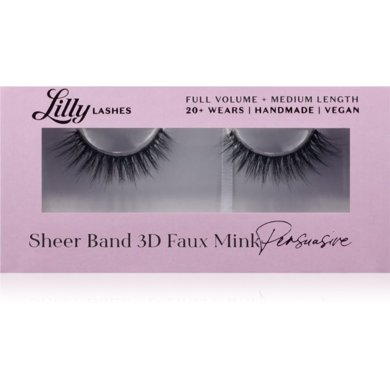 Lilly Lashes 3D Faux Mink umělé řasy typ Persuasive 1 pár - parfo.cz