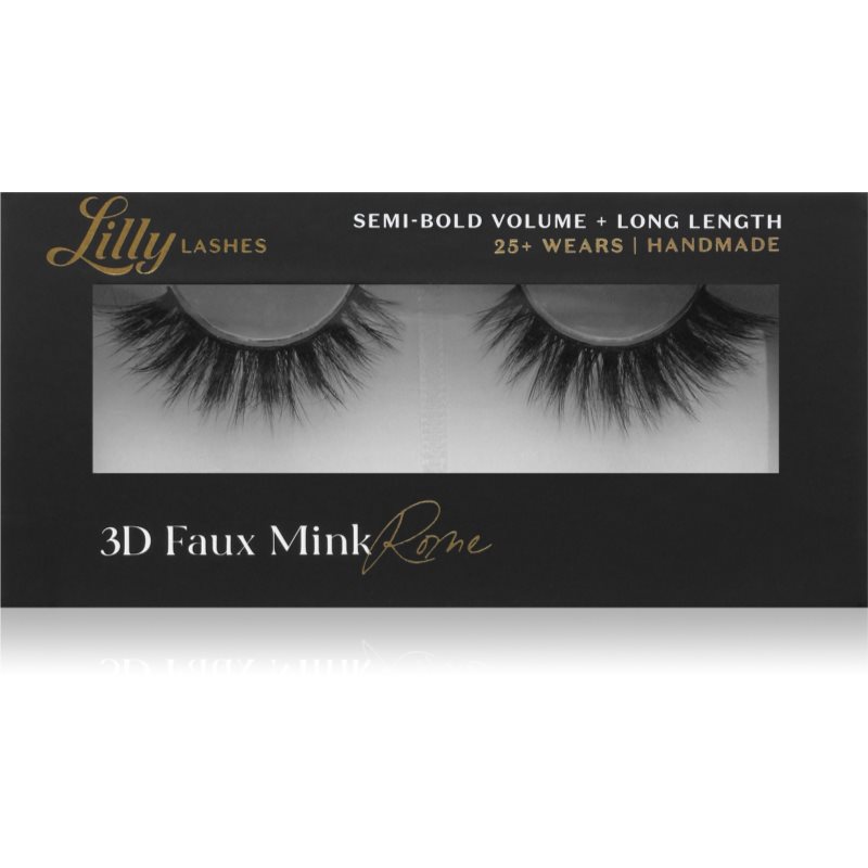 Lilly Lashes 3D Faux Mink umělé řasy typ Rome 1 pár - parfo.cz
