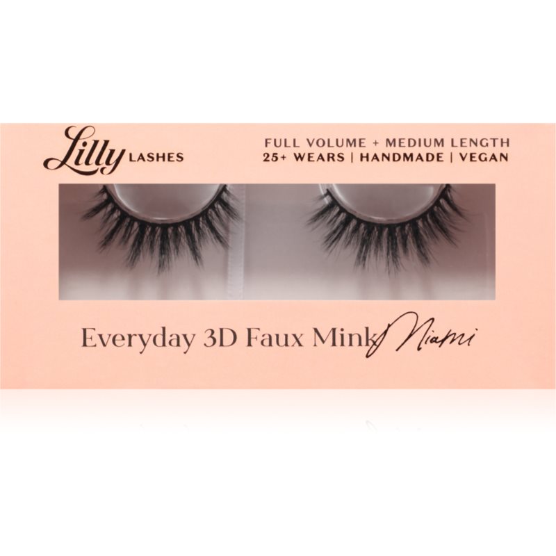 Lilly Lashes Everyday 3D Faux Mink umělé řasy typ Everyday Miami 1 pár - parfo.cz