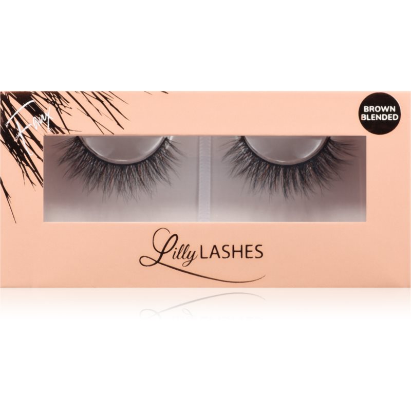 Lilly Lashes Everyday Faux Mink Brown Blended umělé řasy typ Undressed 1 pár - parfo.cz