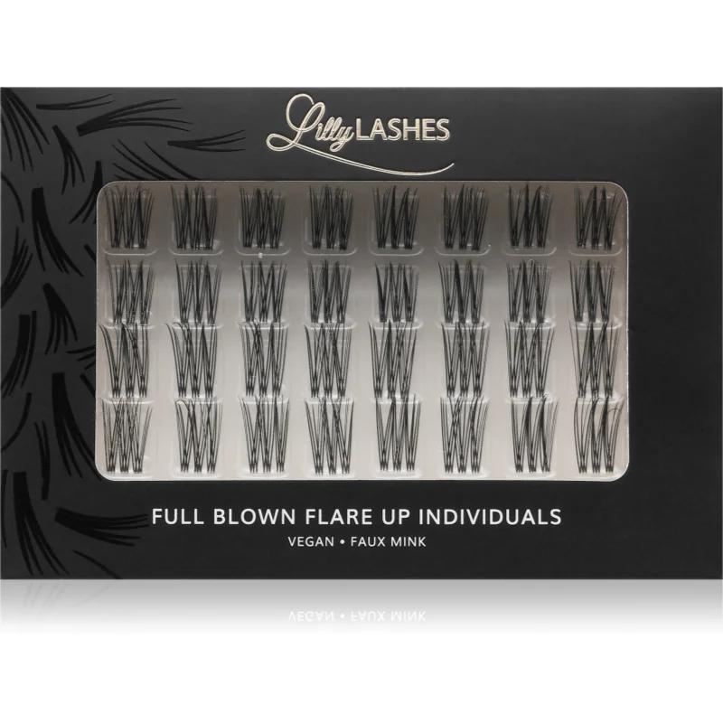 Lilly Lashes Individual Flares umělé řasy odstín Full Blown Flare Up 32 ks - parfo.cz