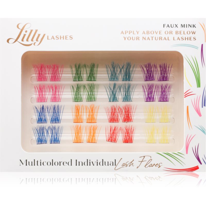 Lilly Lashes Multicolored Individual trsové nalepovací řasy s uzlíkem 32 ks - parfo.cz