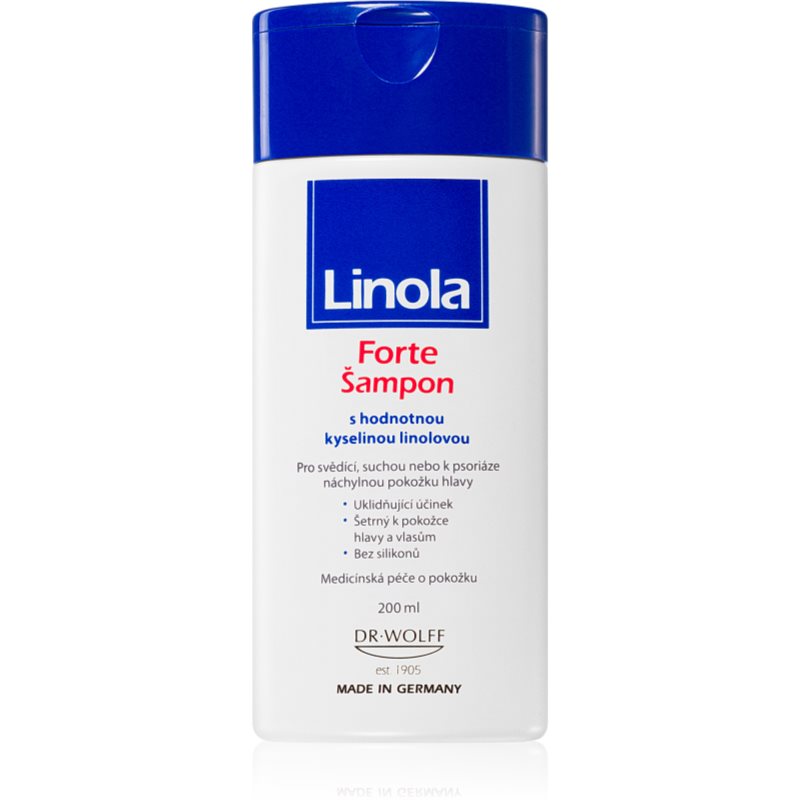 Linola Forte Shampoo zklidňující šampon pro suché vlasy a citlivou pokožku hlavy 200 ml - parfo.cz