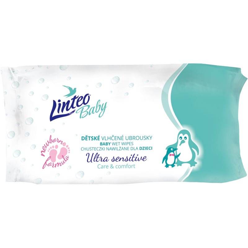Linteo Baby Ultra Sensitive dětské jemné vlhčené ubrousky 64 ks - parfo.cz