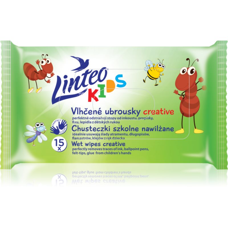 Linteo Kids Creative vlhčené ubrousky pro děti 15 ks - parfo.cz