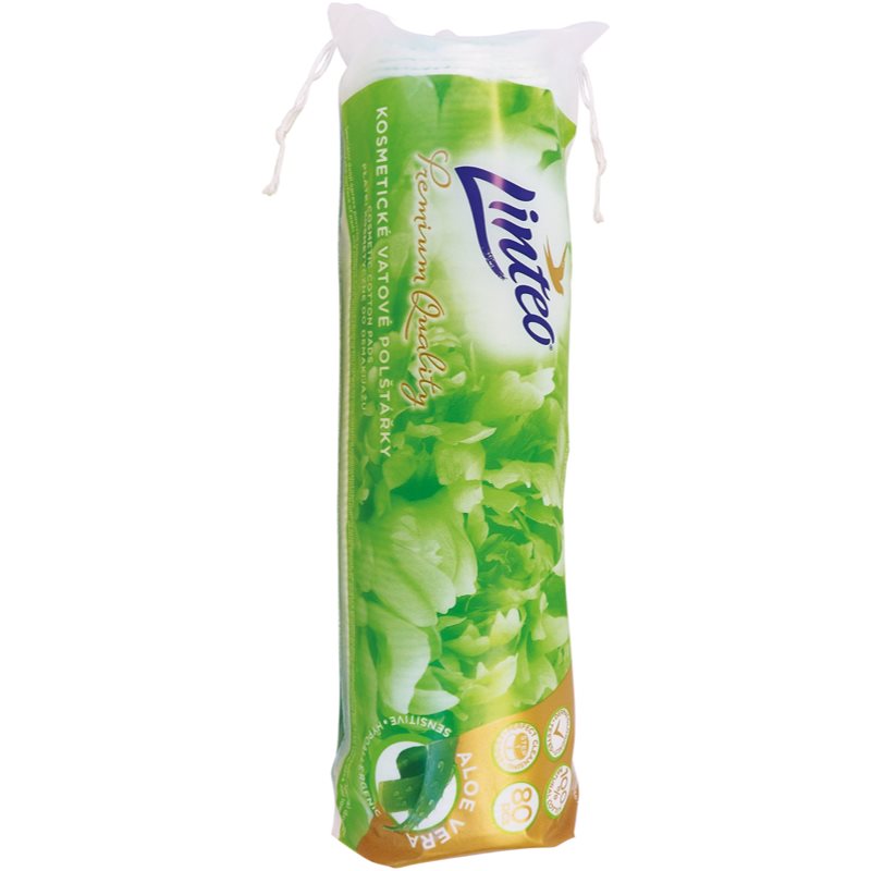Linteo Premium odličovací tampony Aloe Vera 80 ks - parfo.cz