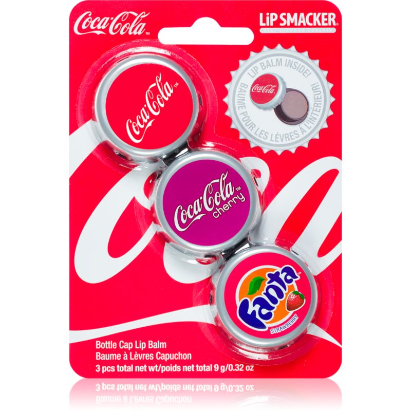 Lip Smacker Coca Cola balzám na rty 3 ks vůně Original