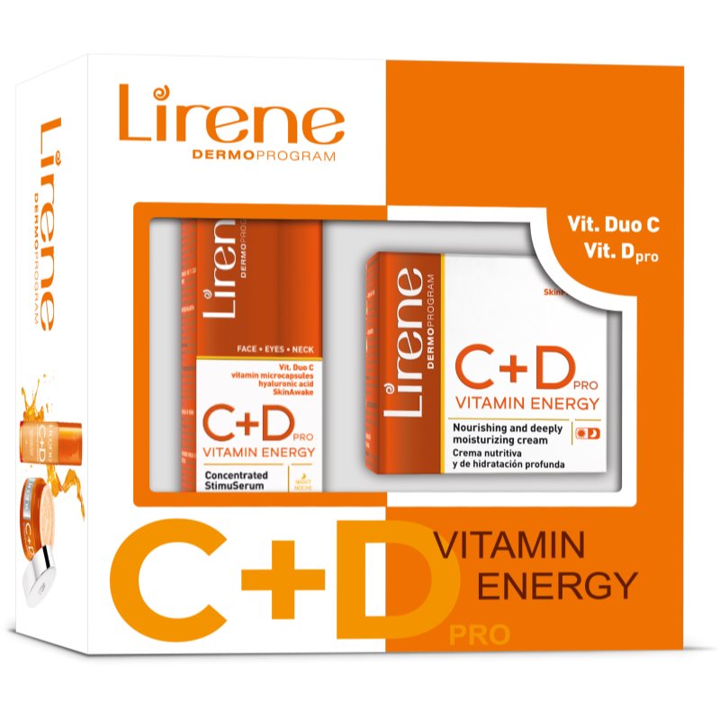 Lirene C+D PRO Vitamin Energy dárková sada pro všechny typy pleti pro ženy - parfo.cz