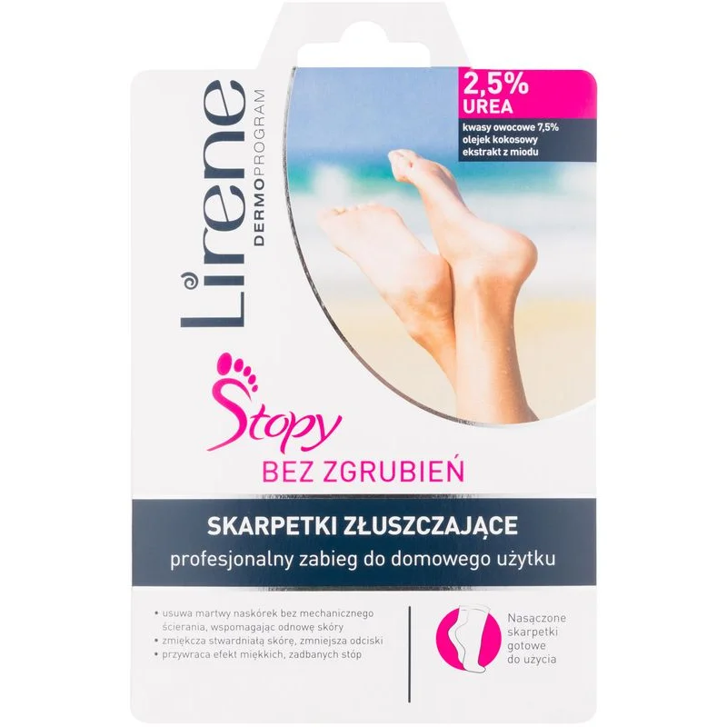 Lirene Foot Care exfoliační ponožky pro zjemnění a hydrataci pokožky nohou (2