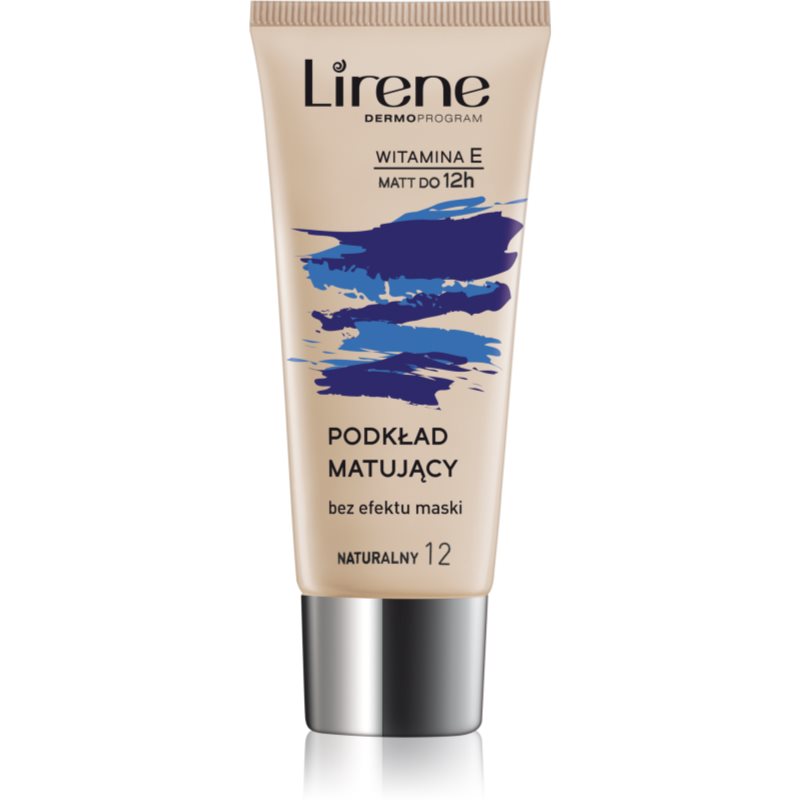 Lirene Nature Matte matující fluidní make-up pro dlouhotrvající efekt odstín 12 Natural 30 ml - parfo.cz