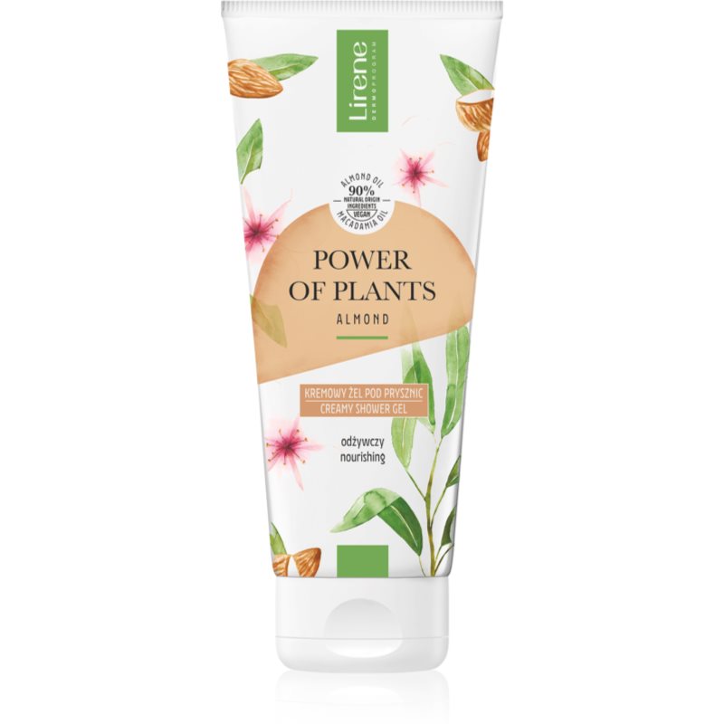 Lirene Power of Plants Almond krémový sprchový gel s vyživujícím účinkem 200 ml - parfo.cz