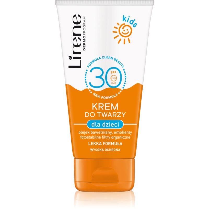 Lirene Sun care opalovací krém na obličej pro děti SPF 30 50 ml - parfo.cz