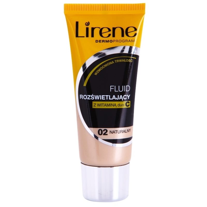 Lirene Vitamin C rozjasňující fluidní make-up pro dlouhotrvající efekt odstín 02 Natural 30 ml - parfo.cz