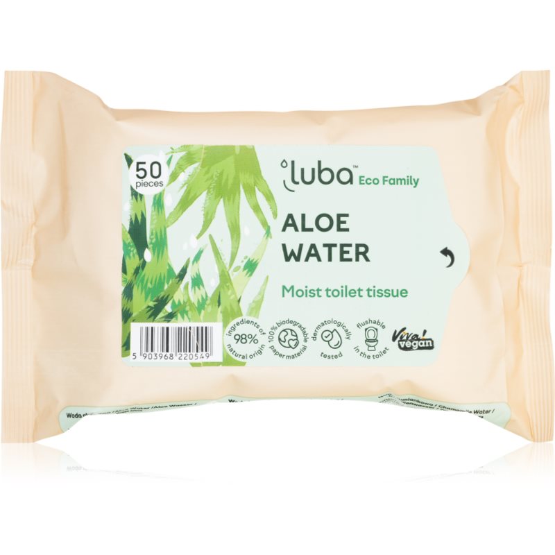 Luba ECO Family vlhčený toaletní papír Aloe vera 50 ks - parfo.cz