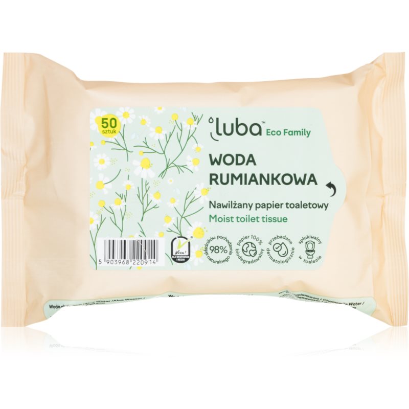 Luba ECO Family vlhčený toaletní papír Chamomile 50 ks - parfo.cz