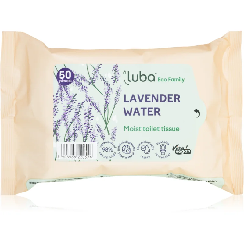 Luba ECO Family vlhčený toaletní papír Lavander 50 ks - parfo.cz