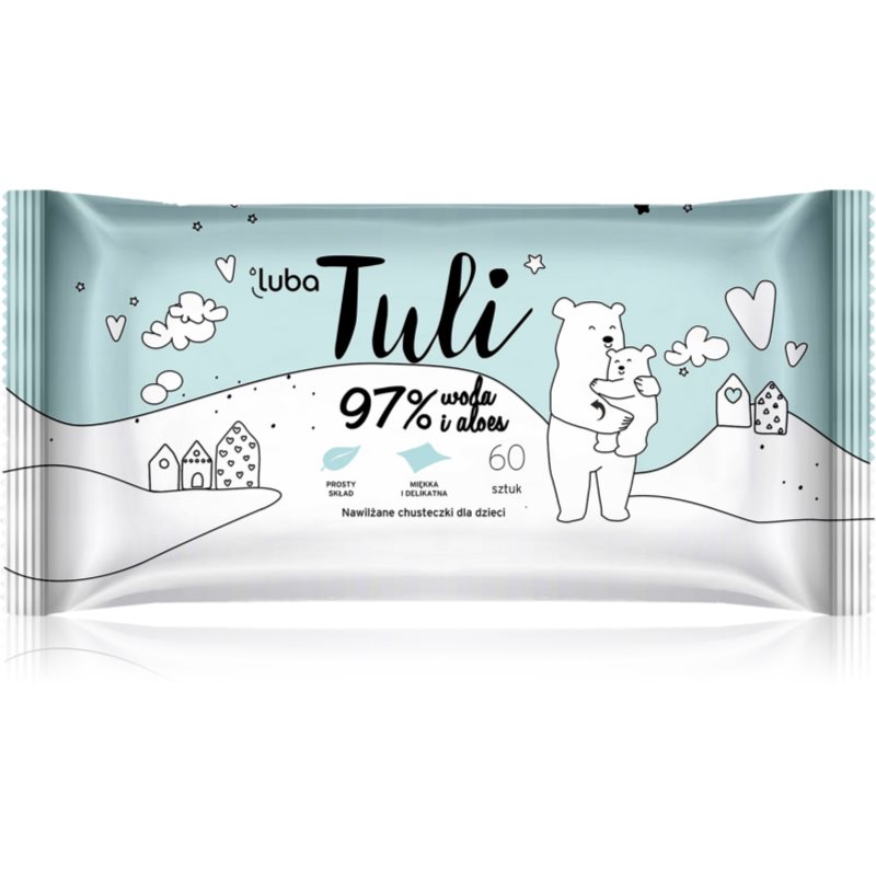 Luba Tuli Aloe Vera vlhčené ubrousky pro děti 60 ks - parfo.cz