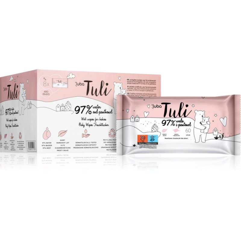Luba Tuli Panthenol vlhčené ubrousky pro děti 8x60 ks - parfo.cz