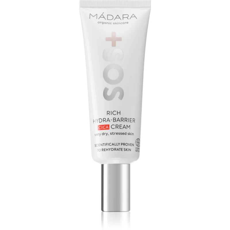 MÁDARA SOS+ Rich Hydra-Barrier CICA hydratační krém na obličej 40 ml - parfo.cz