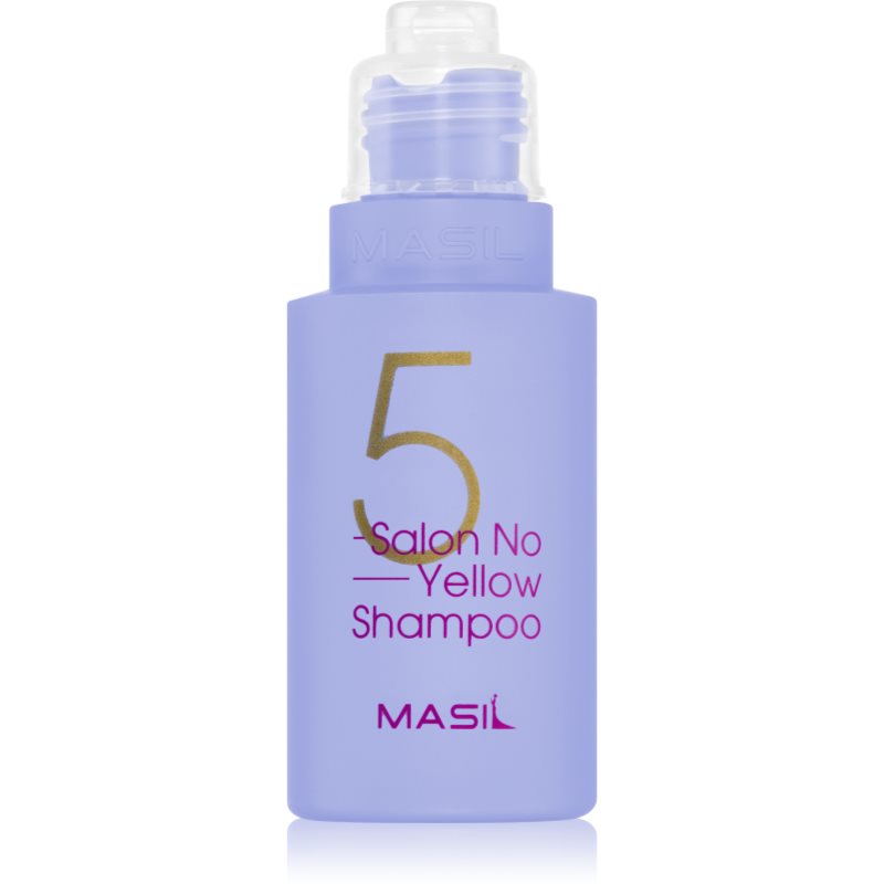 MASIL 5 Salon No Yellow fialový šampon neutralizující žluté tóny 50 ml - parfo.cz