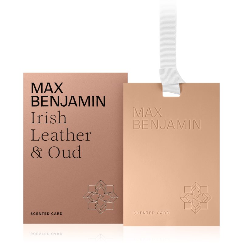 MAX Benjamin Irish Leather & Oud vonná karta 1 ks - parfo.cz