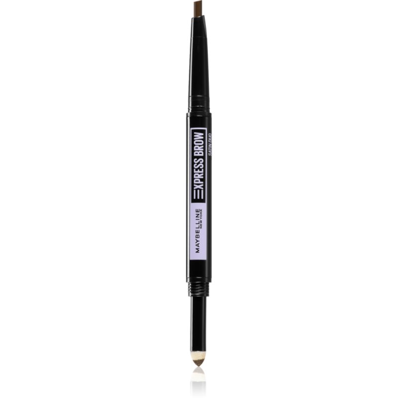 MAYBELLINE NEW YORK Express Brow Satin Duo tužka a pudr na obočí duo odstín 02 - Medium Brown - parfo.cz