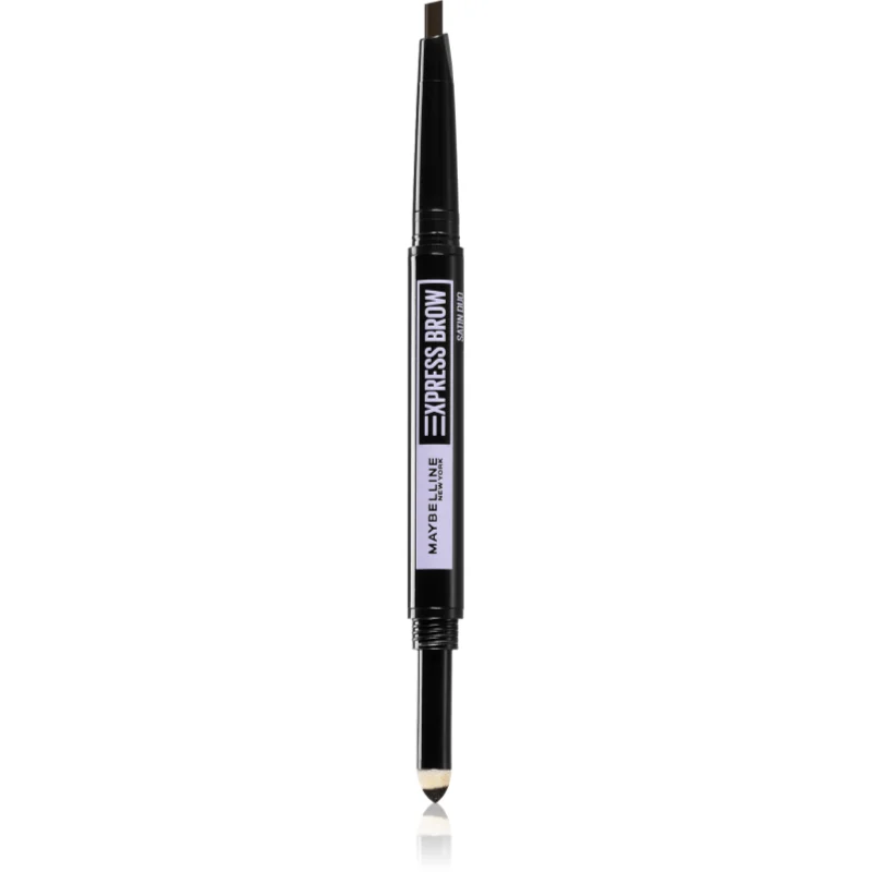 MAYBELLINE NEW YORK Express Brow Satin Duo tužka a pudr na obočí duo odstín 04 - Dark Brown - parfo.cz