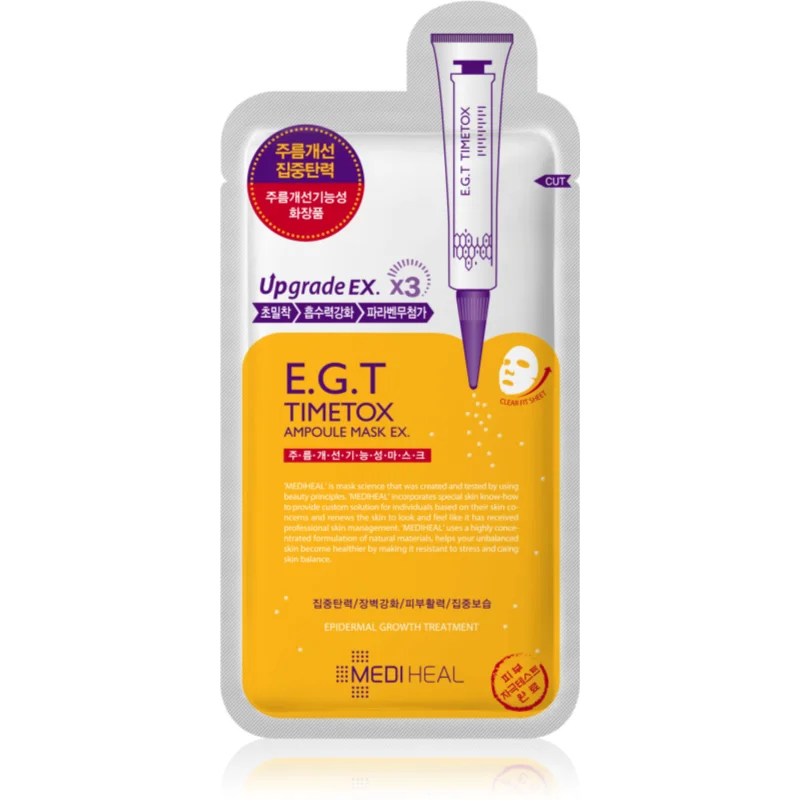 MEDIHEAL Ampoule Mask The E.G.T vyživující plátýnková maska s protivráskovým účinkem 20 ml - parfo.cz