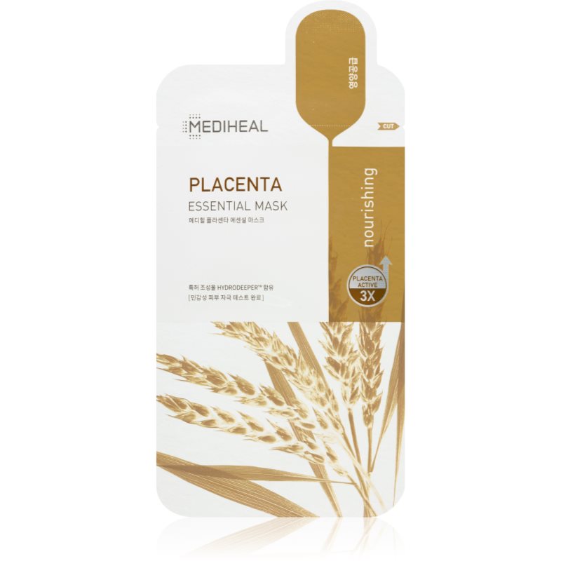 MEDIHEAL Essential Mask Placenta vyživující plátýnková maska 24 ml - parfo.cz