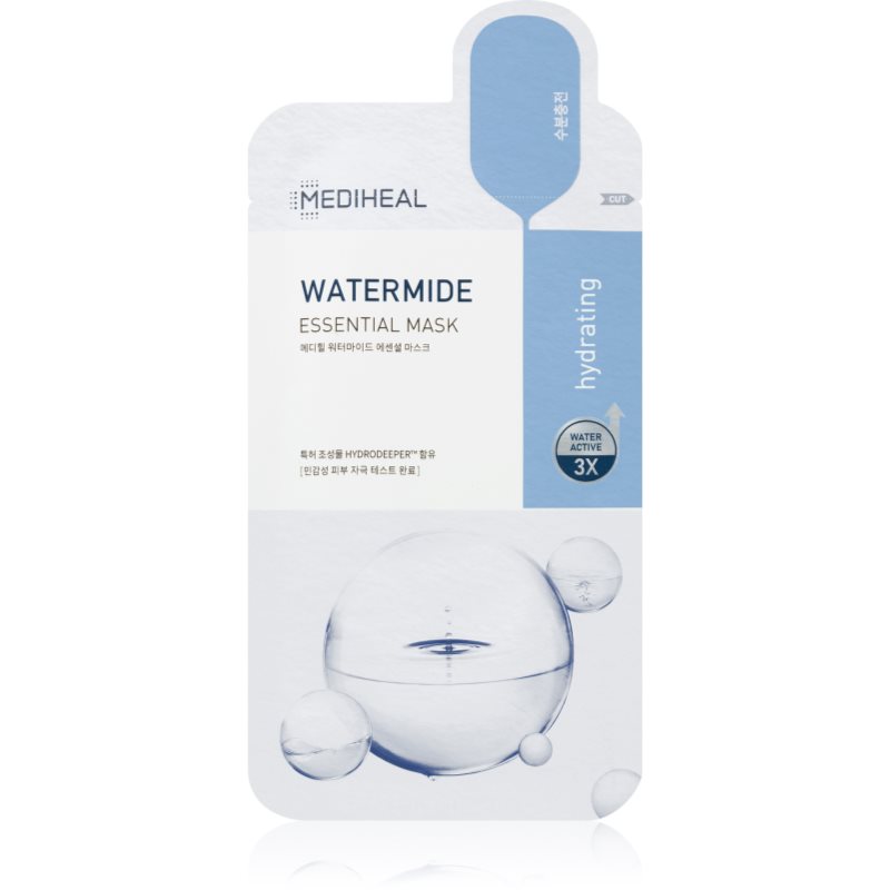 MEDIHEAL Essential Mask Watermide hydratační plátýnková maska pro rozjasnění pleti 24 ml - parfo.cz