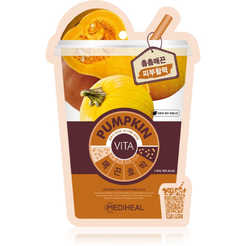 MEDIHEAL Vita Mask Pumpkin vyživující plátýnková maska s liftingovým efektem 20 ml - parfo.cz