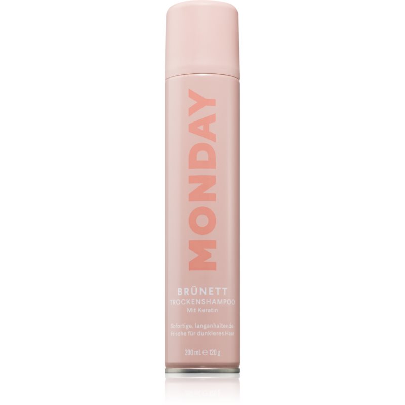 MONDAY Brunette Dry Shampoo suchý šampon pro tmavé vlasy s keratinem 200 ml - parfo.cz