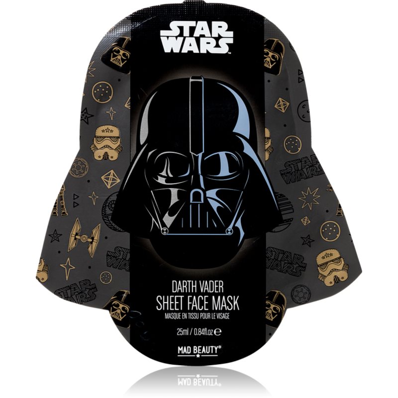 Mad Beauty Star Wars Darth Vader antioxidační plátýnková maska s extraktem z čajovníku 25 ml - parfo.cz
