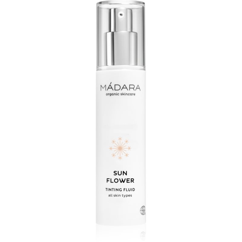 Mádara Sunflower tónující fluid pro všechny typy pleti Zlatá béžová 50 ml - parfo.cz
