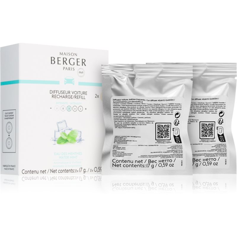 Maison Berger Paris Summer Mint Water vůně do auta náhradní náplň 2 ks - parfo.cz