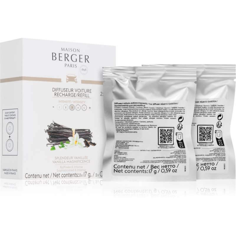 Maison Berger Paris Vanilla Magnificence vůně do auta náhradní náplň 2 ks - parfo.cz