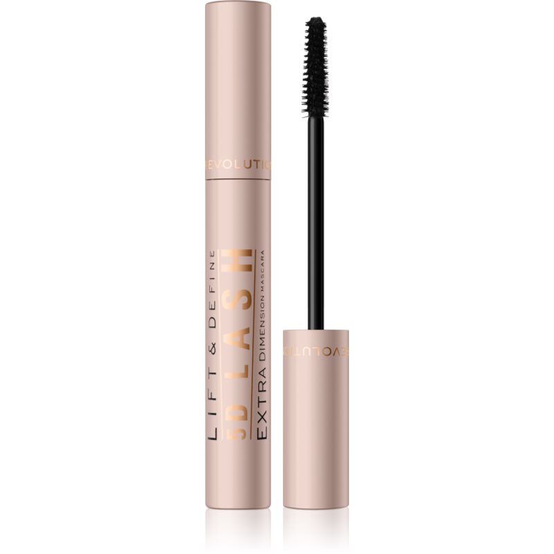 Makeup Revolution 5D Lash Extra řasenka pro dlouhé a plné řasy odstín Jet Black 14 ml - parfo.cz