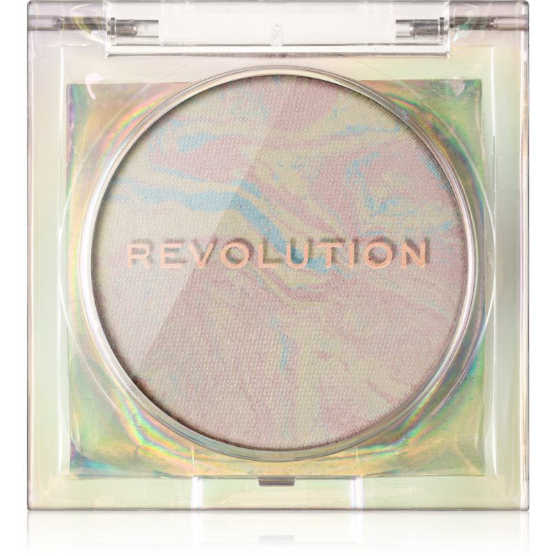 Makeup Revolution Mood Switch Aura rozjasňující zapečený pudr odstín Universal Prism 3.5 g - parfo.cz